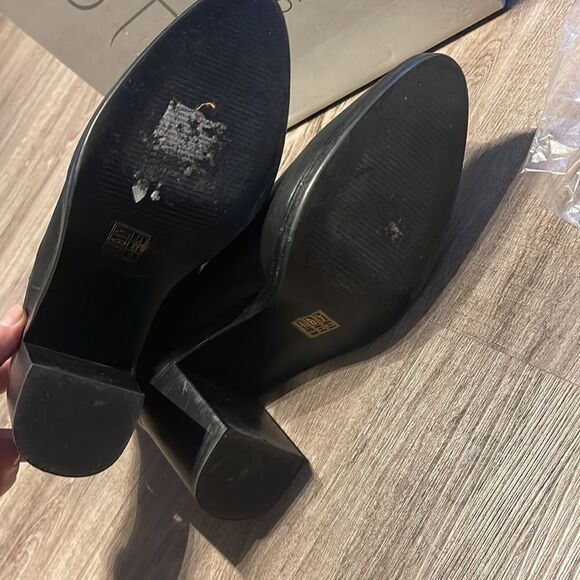 Top Shop Missile Black Leather Ankle Boots 9.5 - Picture 5 of 6